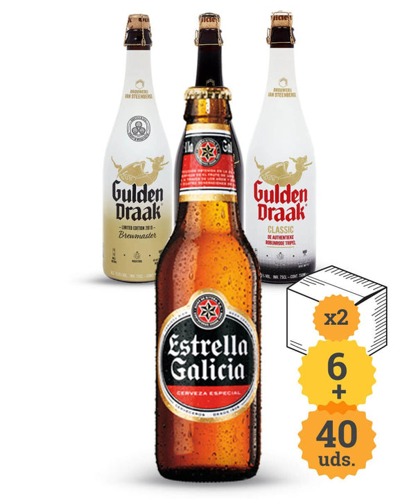 Estrella Galicia + Dragón de Oro Belga - Escerveza