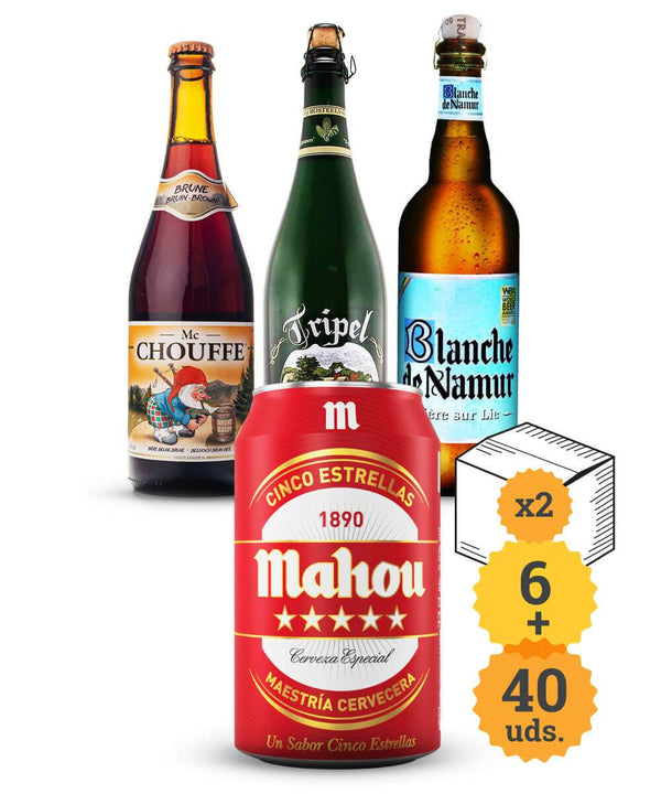 Mahou 5 Estrellas + Momento Gourmet Belga - Escerveza
