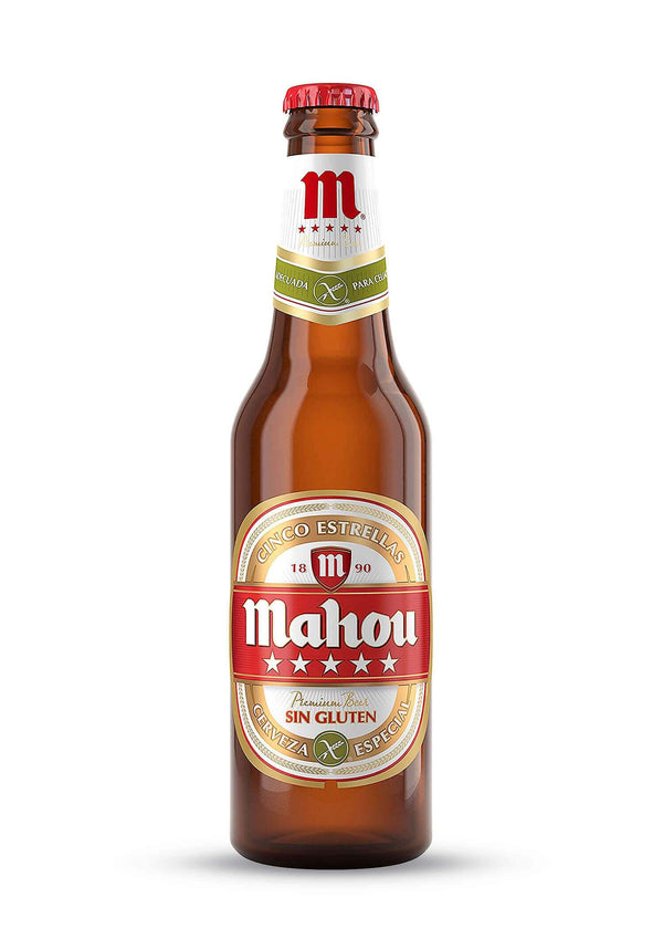Mahou 5 Estrellas Sin Gluten 33 cl - Escerveza