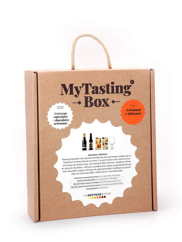 Artesanos y dulzones, pack gourmet de cerveza y dulce - Escerveza