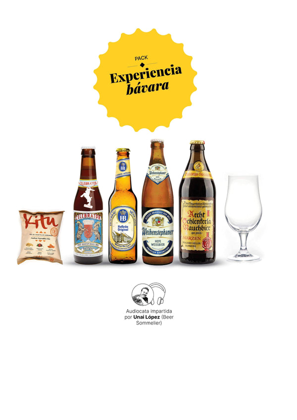 Cervezas bávaras con audiocata, pack de cata en casa - Escerveza