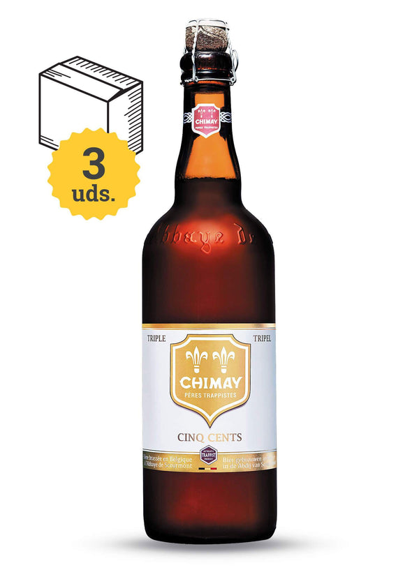 Chimay Tripel (75 cl.) Botella Premium - Escerveza