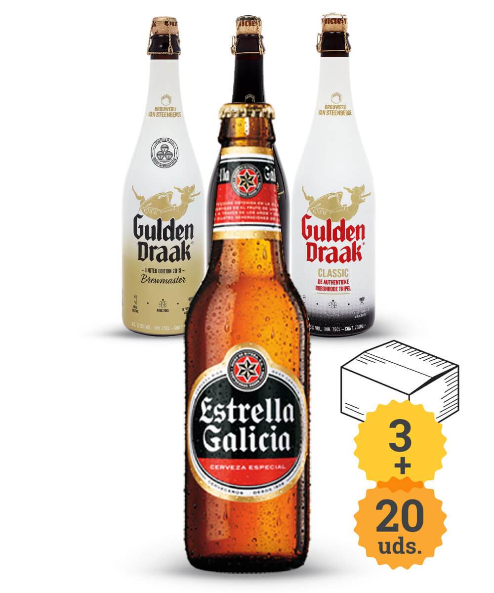 Estrella Galicia + Dragón de Oro Belga - Escerveza