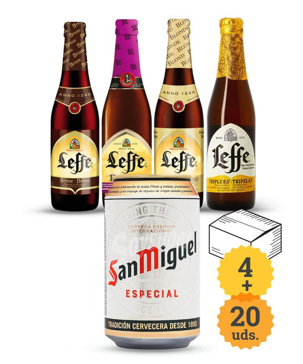 San Miguel + Gama Leffe - Escerveza