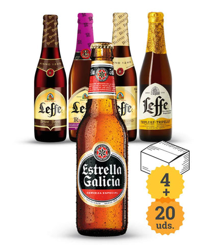 Estrella Galicia + Gama Leffe - Escerveza