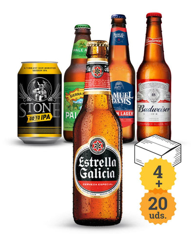 Estrella Galicia + Top ventas americanas - Escerveza