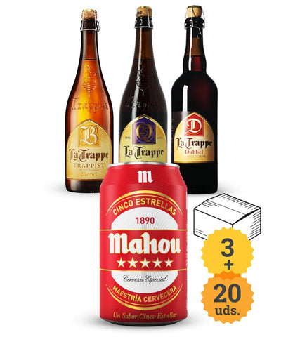 Mahou 5 Estrellas + Momento Gourmet Holandés - Escerveza