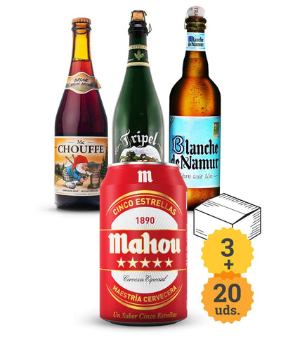 Mahou 5 Estrellas + Momento Gourmet Belga - Escerveza