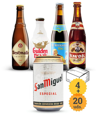 San Miguel + Descubrimientos belgas - Escerveza