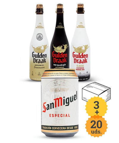 San Miguel + Dragón de Oro Belga - Escerveza